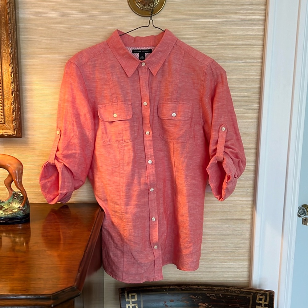 Banana Republic linen blouse